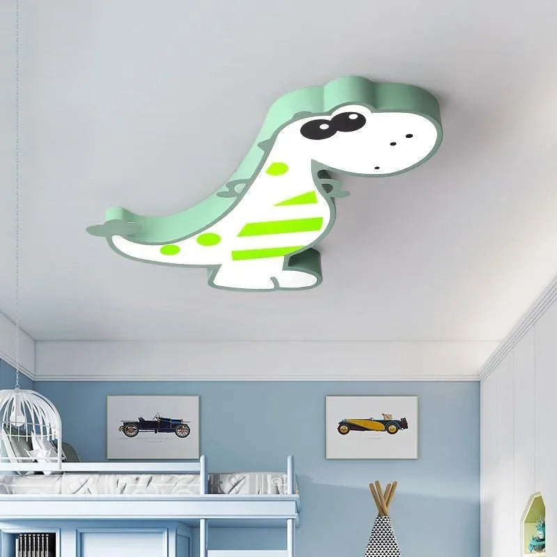 Afralia™ Dinosaur Animal Kids Ceiling Lamp Smart LED Lightingjuvenile Bedroom Modern Cartoondino