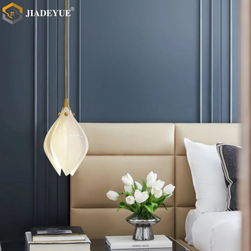 Afralia™ Ceramic LED Staircase Pendant Light Two-Tone Adjustable for Living, Dining, Bedroom