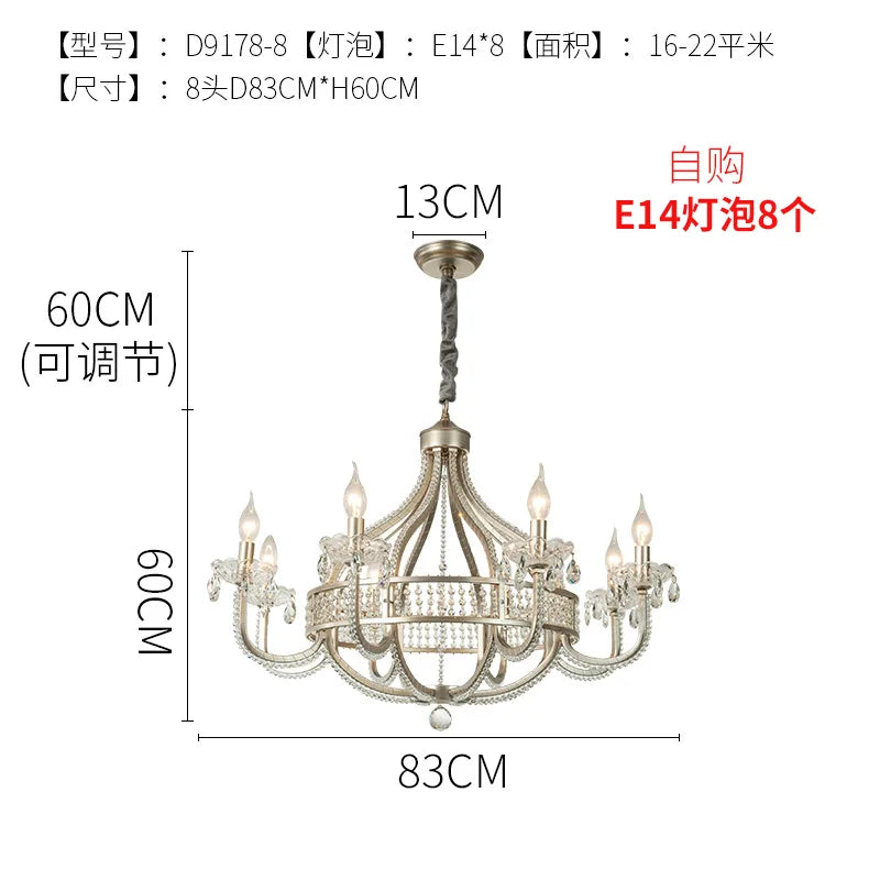 Afralia™ Crystal Chandelier: Luxe Nordic Bedroom Living Room Pendant Light
