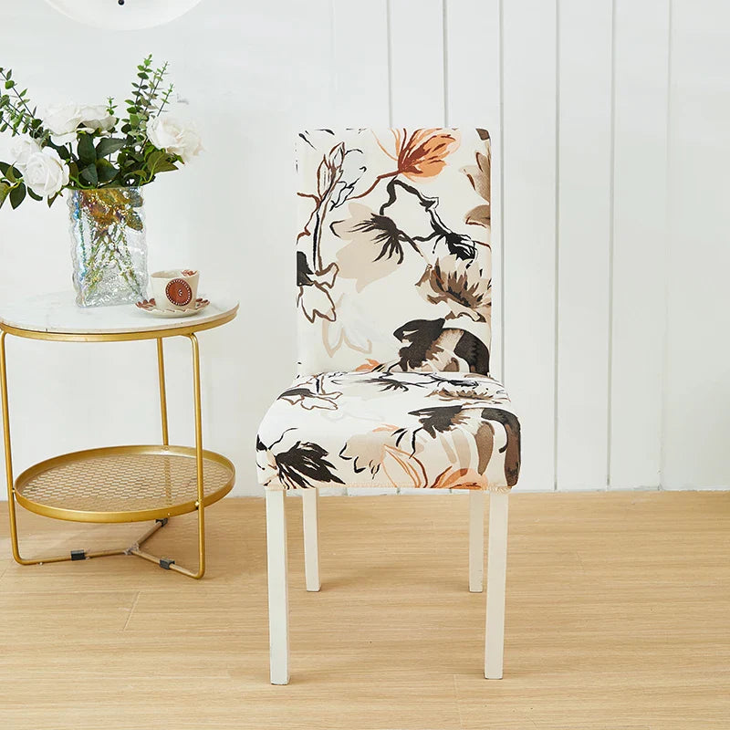 Afralia™ Stretch Print Chair Cover Slipcovers - Elastic Seat Case