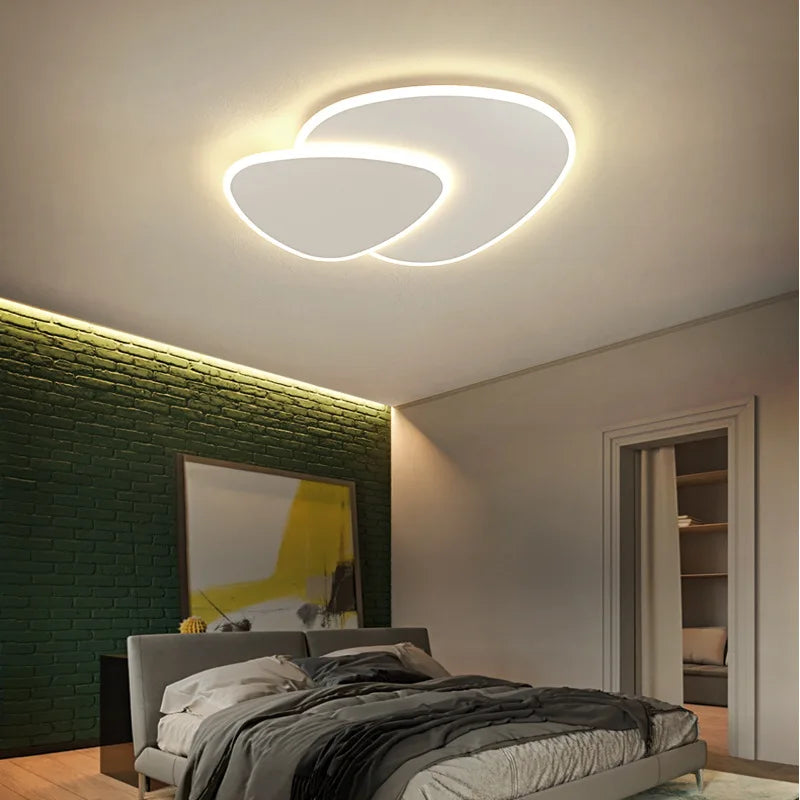 Afralia™ Modern Minimalist Ceiling Light with Remote Control for Living Room Dining Room