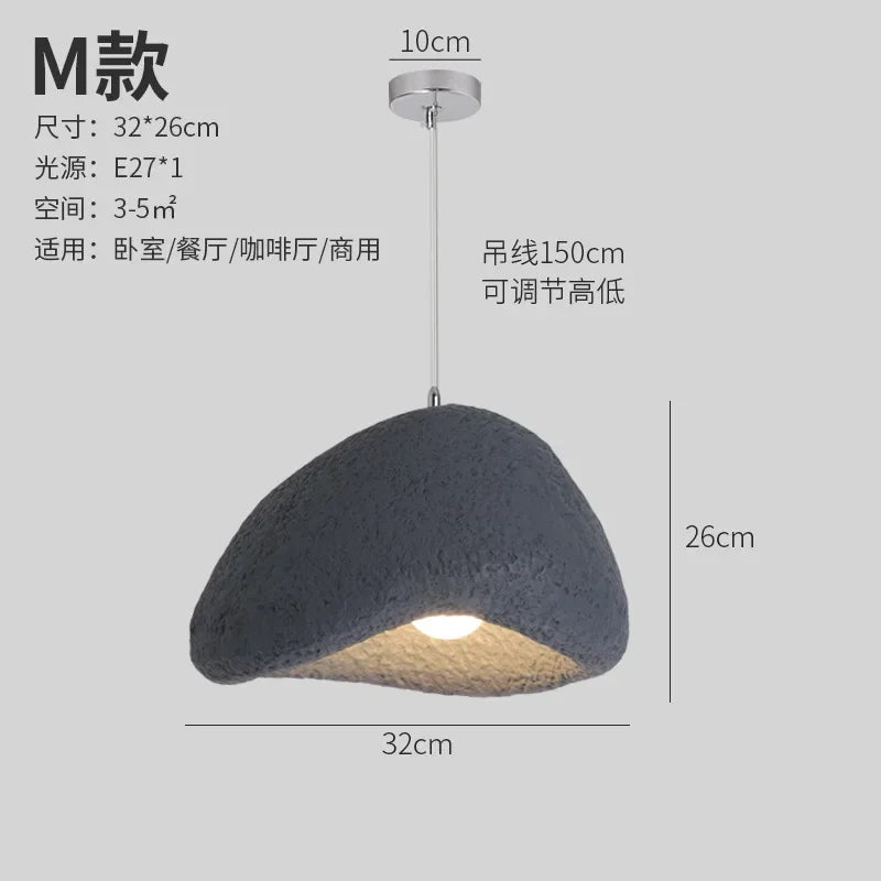 Afralia™ Minimalist Resin Pendant Light: Modern Nordic Chandelier for Restaurant and Bar Counter