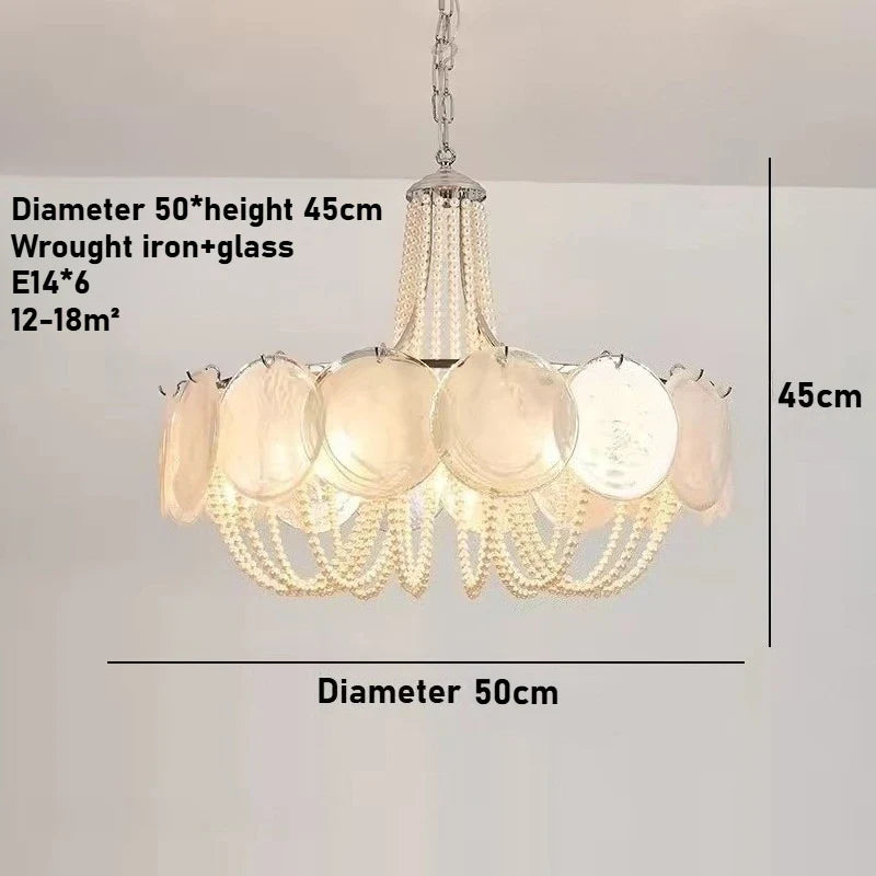 Afralia™ Pearl Chandelier: Modern Flower Shape Ceiling Light for Luxury Living & Dining Room Décor
