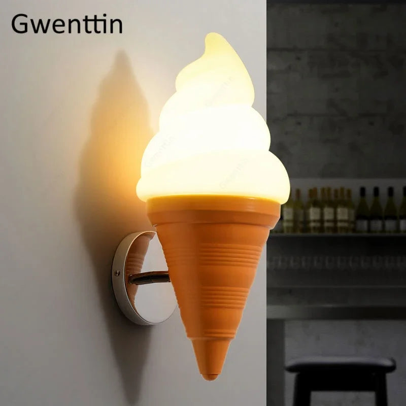 Afralia™ Modern LED Ice Cream Wall Sconce for Home Decor & Cafe Lighting