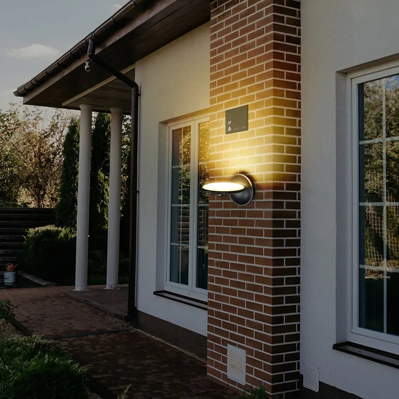 Afralia™ Rotatable Outdoor Wall Lamp with Waterproof LED Lighting