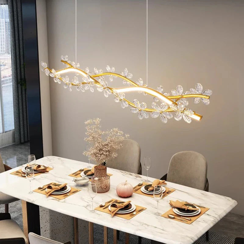 Afralia™ Modern LED Pendant Chandeliers for Home Decor & Dining Room Lighting