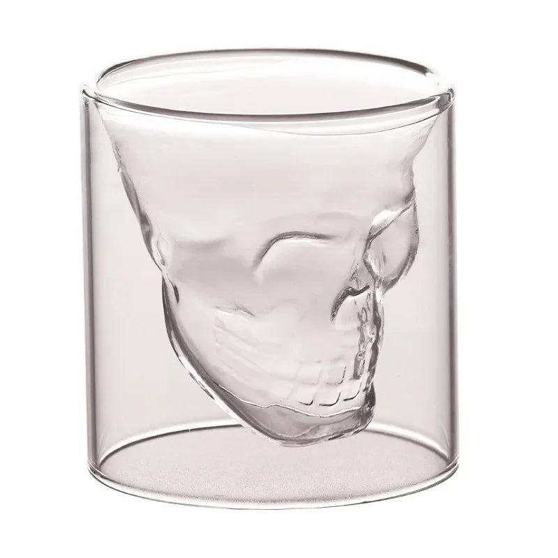 Afralia™ Skull Glass Cup for Beer, Tea, Cocktail, Wine - Heat Resistant Mug