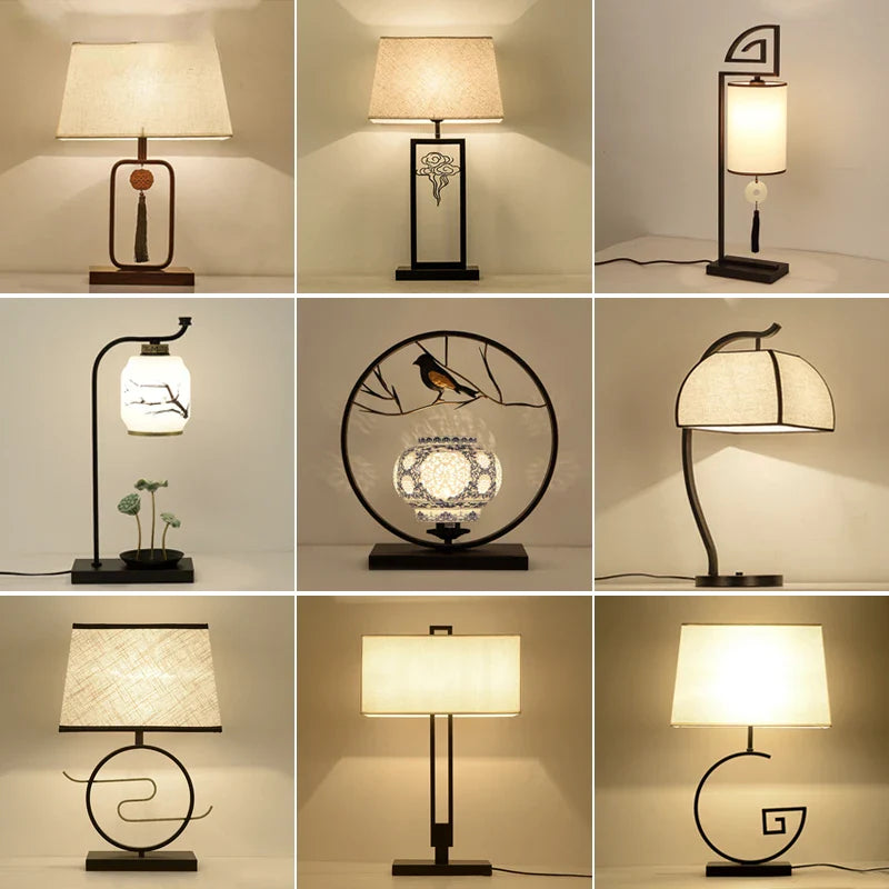 Afralia™ Chinoiserie Table Floor Lamp - Elegant Living Room Bedroom Lighting