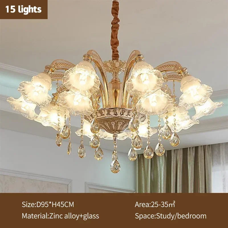 Afralia™ Crystal Ceiling Chandelier for Modern Luxury Living Room & Hotel Lobby