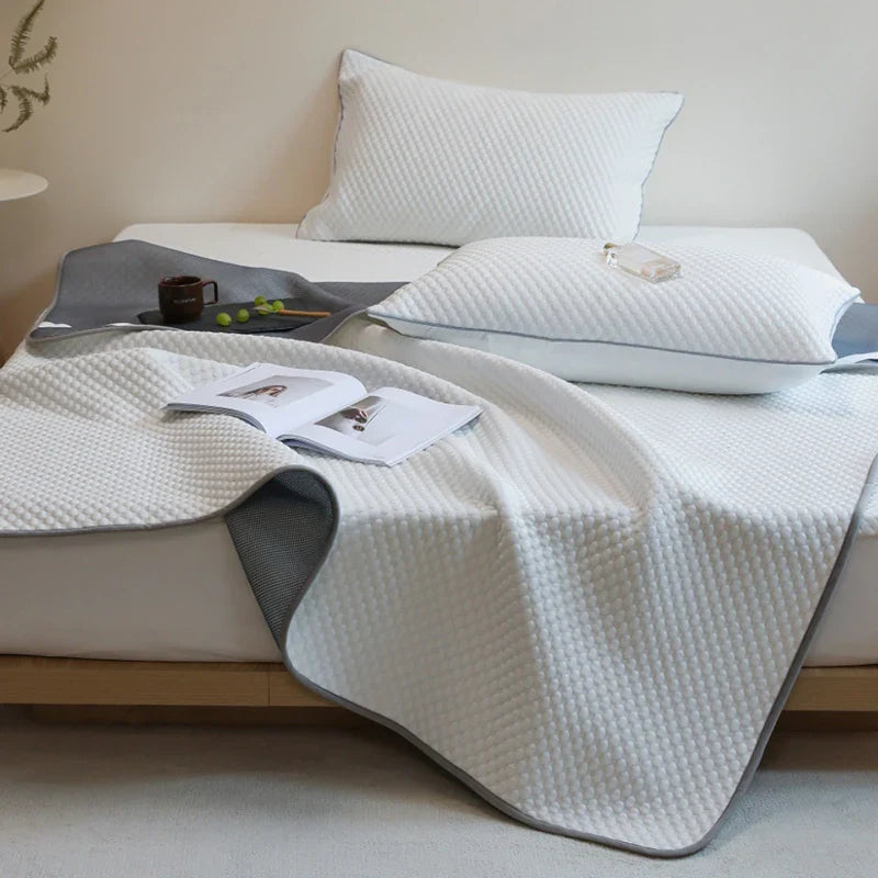 Afralia™ Ice Bean Cooling Mat & Pillowcase Set - Premium Bed Cooling Technology
