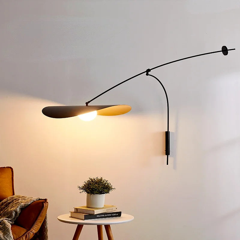 Afralia™ Retro Nordic Wall Lamp, Industrial Long Arm Light for Living Room and Bedroom