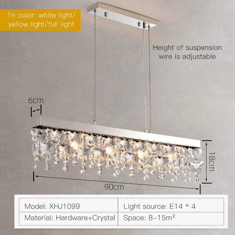 Afralia™ Crystal LED Chandelier: Modern Luxury Lighting for Living Room, Bedroom, and Restaurant