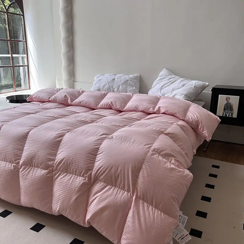 Afralia™ Luxe Goose Down Winter Duvet | Queen King Size Comforter Quilt Core