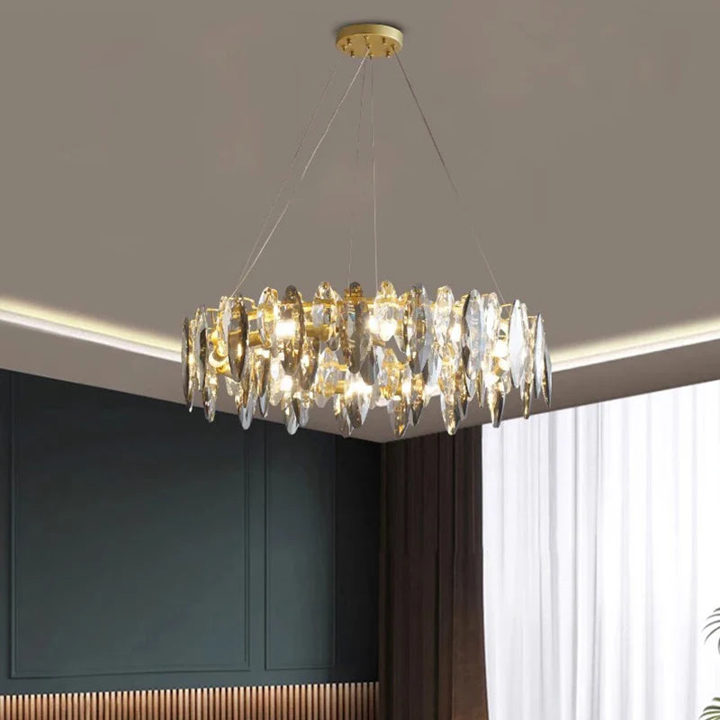 Afralia™ LED Chandeliers: Modern Home Decor Pendant Light Lamps for Living Room & Dining Room