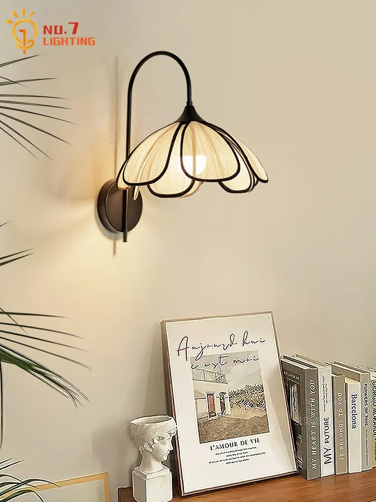 Afralia™ Wabi-Sabi Rattan Weave Petal Pendant Light LED E27 Decorative Hanging Lamp