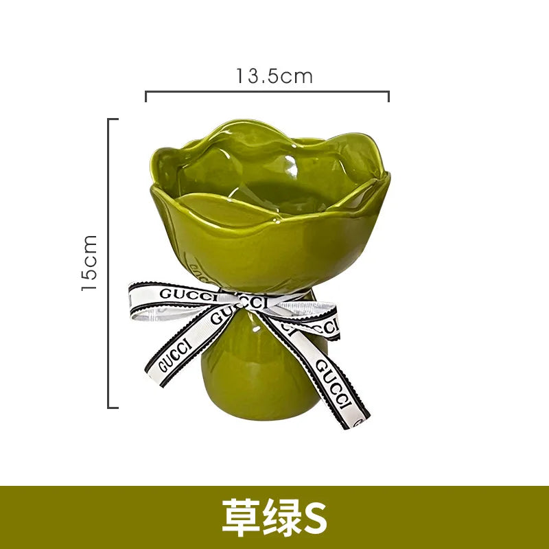 Afralia™ Floral Accessories Vase Bouquet Terrarium Home Decoration Pot Bouquet