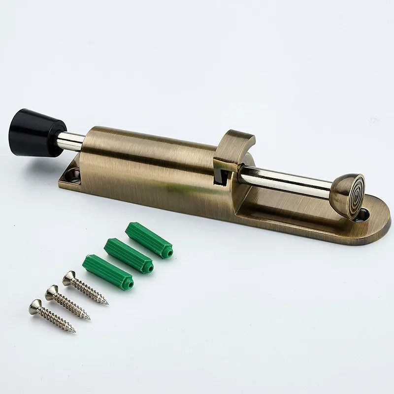 Afralia™ Stainless Steel Telescopic Door Stopper - Spring Loaded Step-On Holder