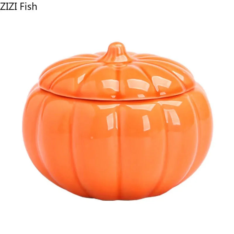 Afralia™ Ceramic Pumpkin Candle Holders Desk Decoration Wedding Centerpieces