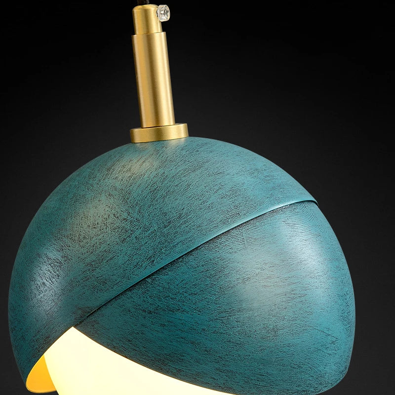 Afralia™ Blue Copper Chandelier Pendant Light for Kitchen Island & Restaurant