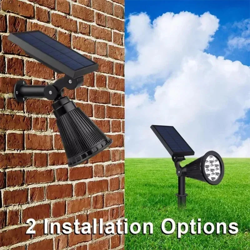 Afralia™ Solar 7LED Spotlight - Adjustable, In-Ground, Waterproof Outdoor Wall Light