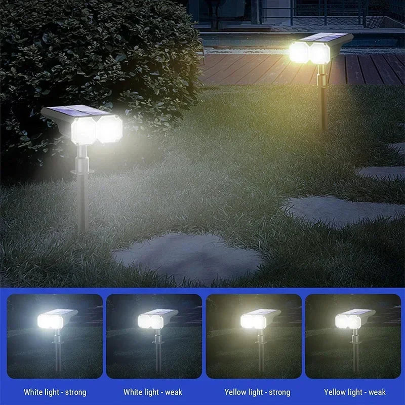 Afralia™ Solar Color Changing LED Outdoor Spot Light - Waterproof Multicolor Landscape Spotlight