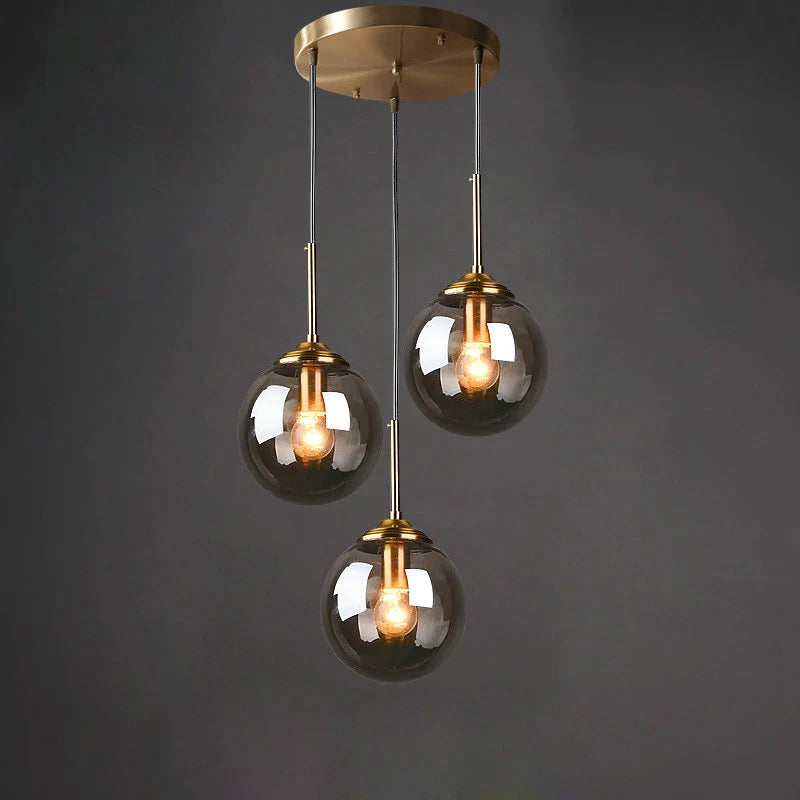 Afralia™ Glass Pendant Lamp LED Hanging Light for Dining Room Kitchen Island Bedroom