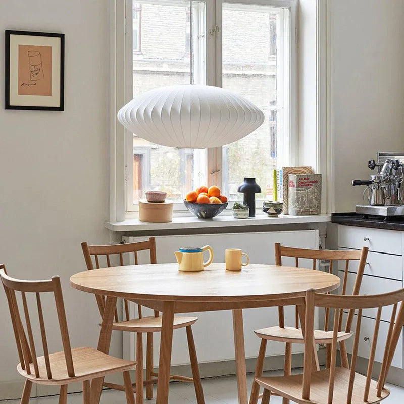 Afralia™ Bubble Silk Pendant Chandelier for Dining Living Room Kitchen Island & Bedroom