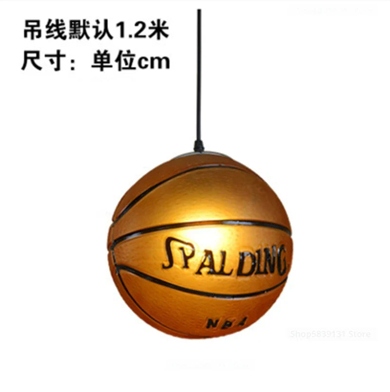 Afralia™ Basketball Pendant Lights: Modern LED Hanging Lamps for Restaurant, Kitchen, Living Room & Kids Room