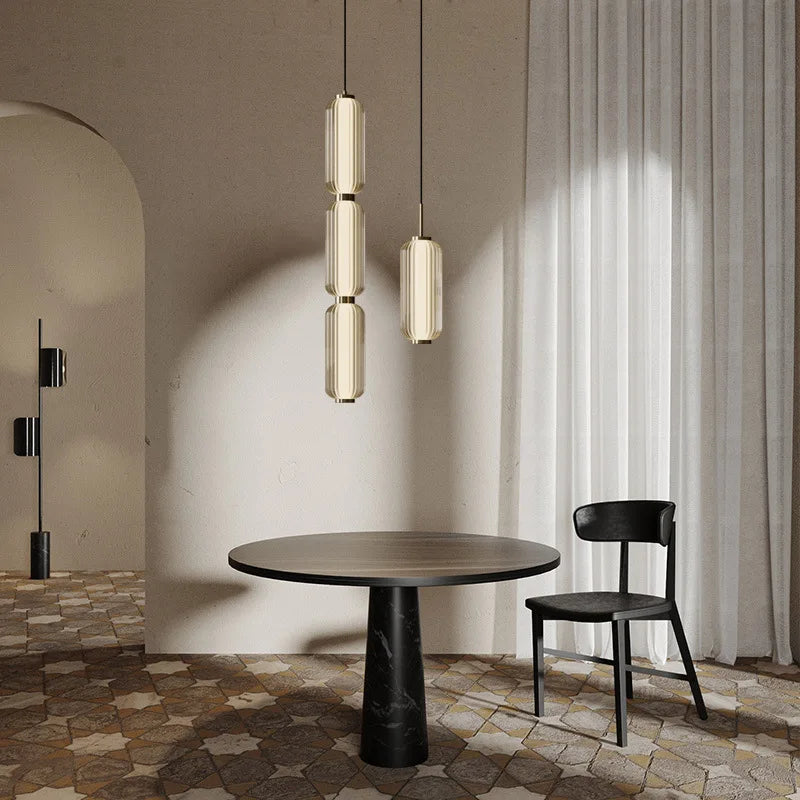 Afralia™ Postmodern Glass Pendant Lamp for Bedroom Study Living Room