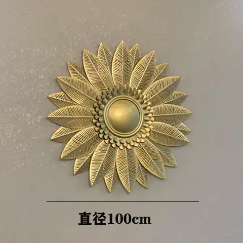 Afralia™ Porch Iron Sun Living Room Wall Hanging Soft Decoration Luxury Bed Picture