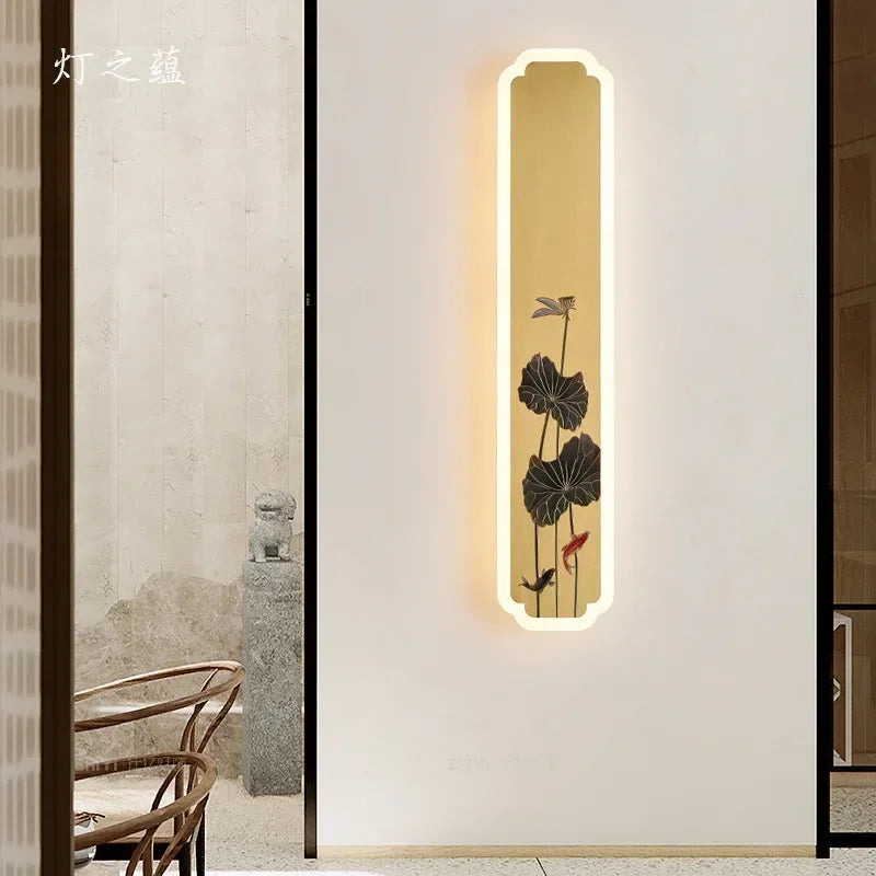 Afralia™ Zen Copper Wall Lamp for Living Room & Bedroom Lighting