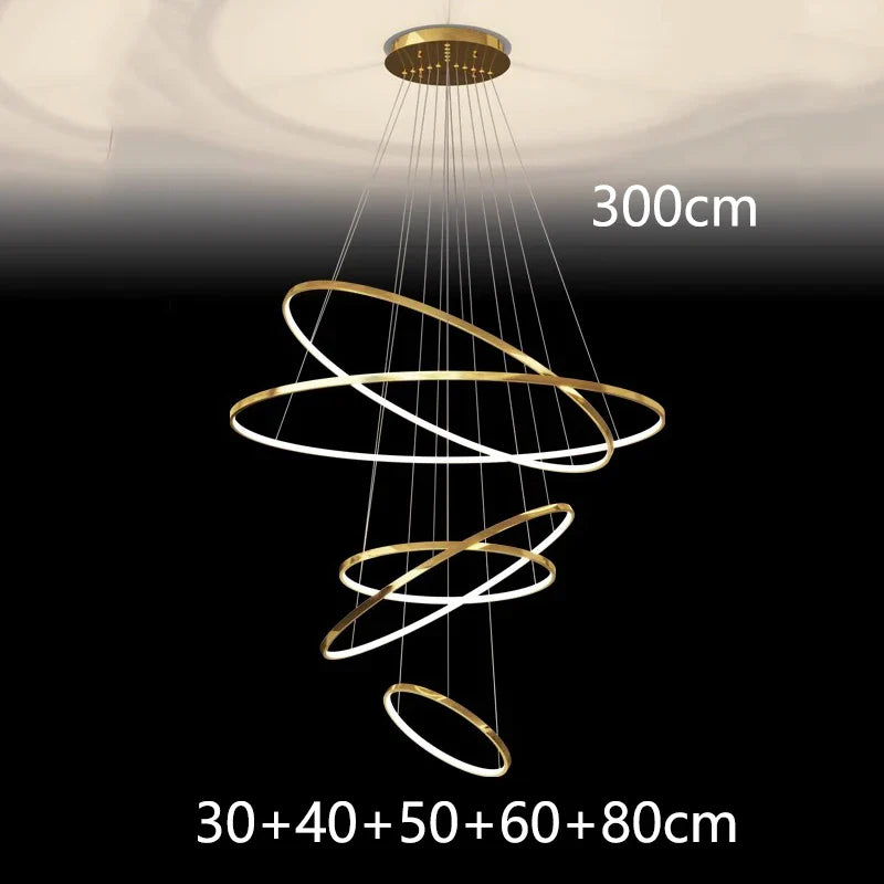 Afralia™ Nordic Stair Chandelier Living Dining Room Pendant Ceiling Indoor Lighting