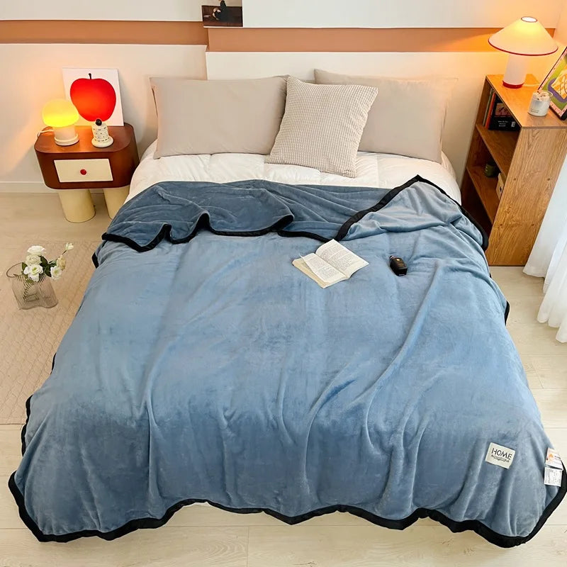 Afralia™ Milk Velvet Blanket: Cozy Flannel Sofa Cover for All Seasons