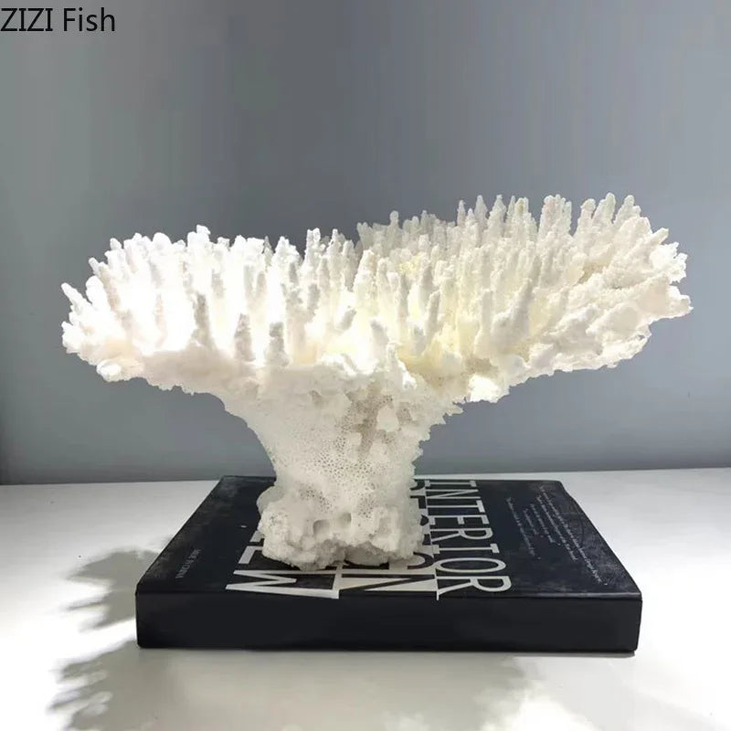 Afralia™ Coral Tree Sculpture Decorative Ornament for Modern Aesthetics