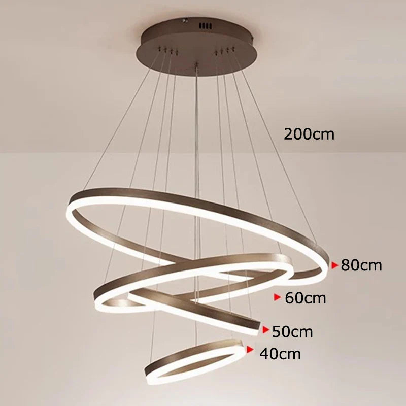 Afralia™ Nordic Home Chandelier Stair Pendant Ceiling Light for Living Room Bedroom Dining