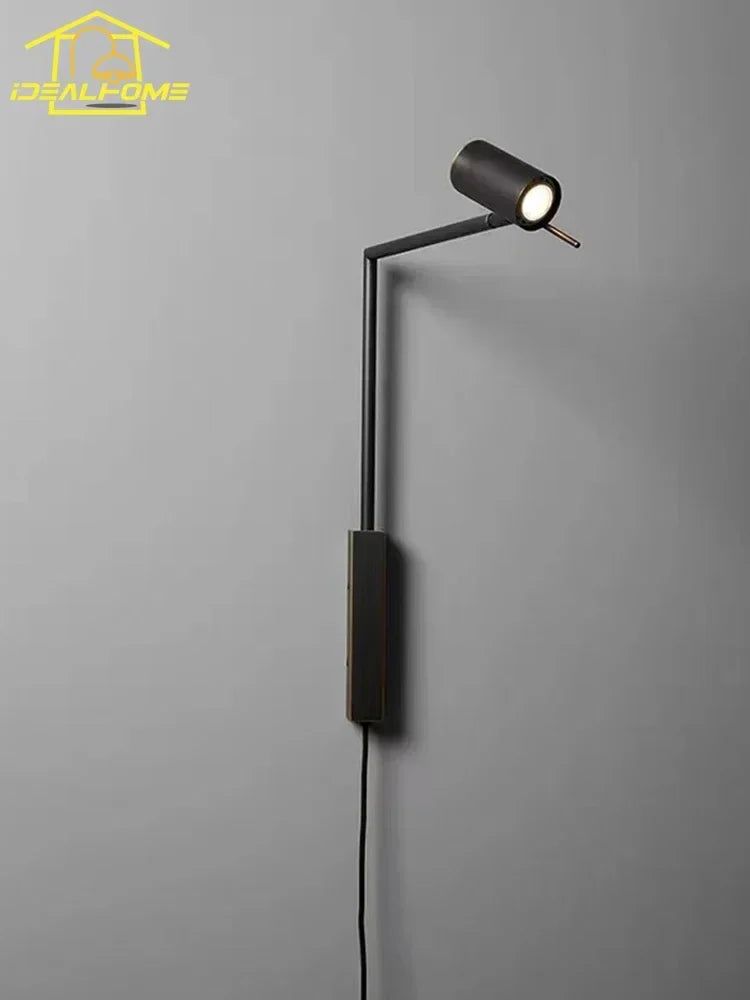 Afralia™ Modern Copper LED Wall Lamp for Living Room, Bedroom, Study - Industrial Design