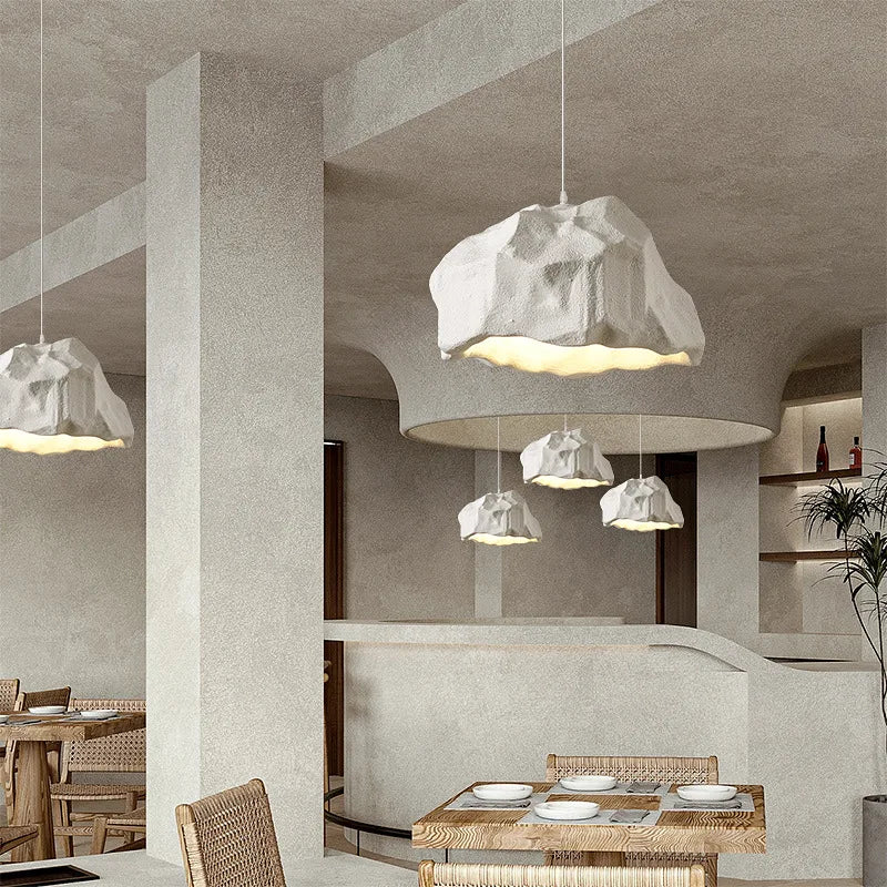 Afralia™ Wabi Sabi Rock Pendant Light for Modern Loft Dining Room