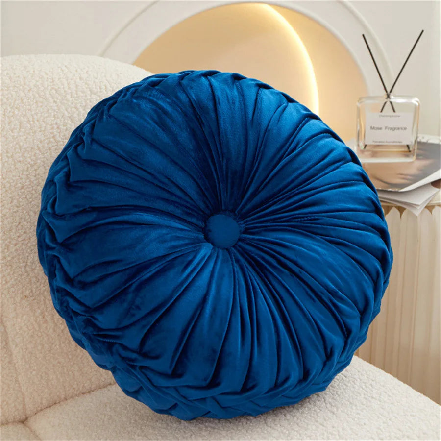 Afralia™ Dutch Velvet Round Seat Cushion: Modern &  Comfortable Back Support for Living Room.