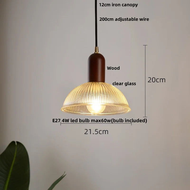 Afralia™ Glass LED Pendant Light Chandelier for Modern Home Decor