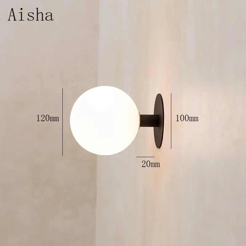 Afralia™ Gold/Black Wall Lamp: Elegant Lighting Fixture for Living Room, Bedroom, Stair, Corridor