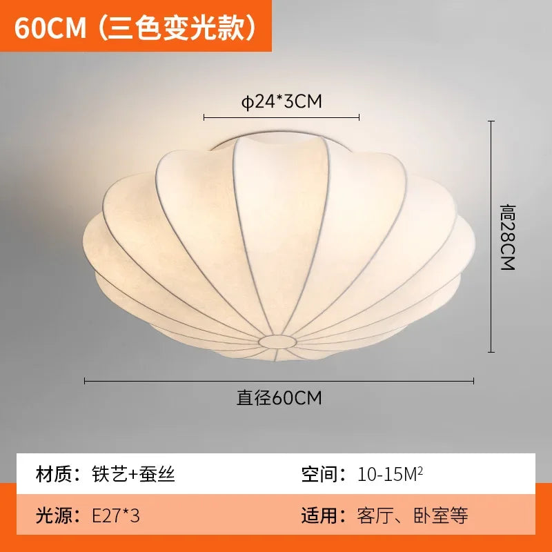 Afralia™ Silk Ceiling Lamp Downlight for Living Dining Bedroom