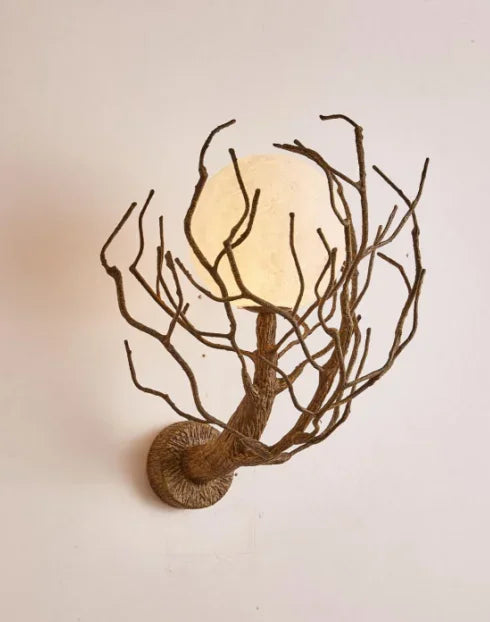 Afralia™ Modern Moon Art Chandelier: Creative Retro LED Pendant Light for Living Room, Bedroom & Restaurant