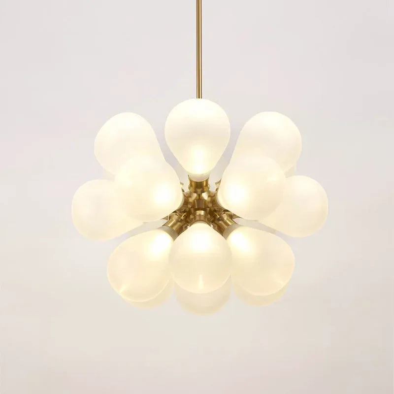 Afralia™ Glass Ball LED Pendant Lights - Modern Designer Kitchen Dining Room Lamp