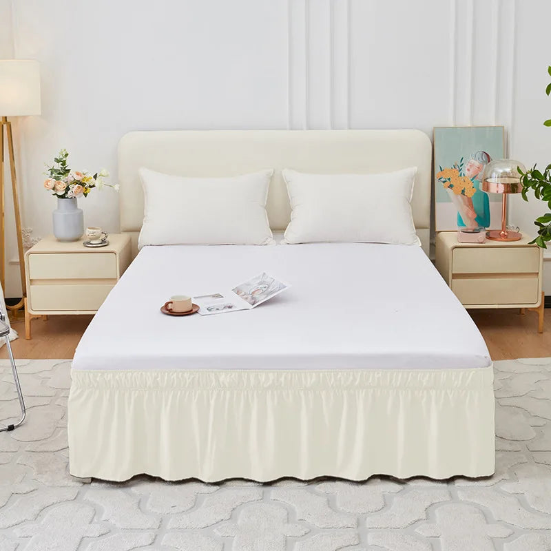 Afralia™ Non Slip Elastic Bed Skirt for Queen King Beds