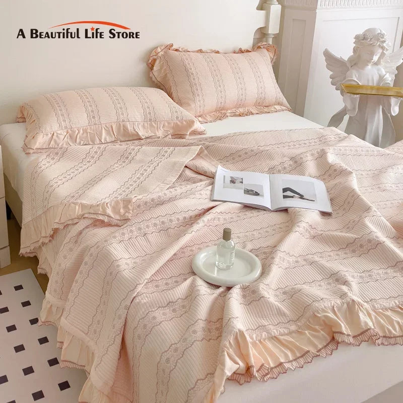 Afralia™ Silky Eucalyptus Fiber Summer Quilt Set - Soft, Cool & Quilted - 3Pcs