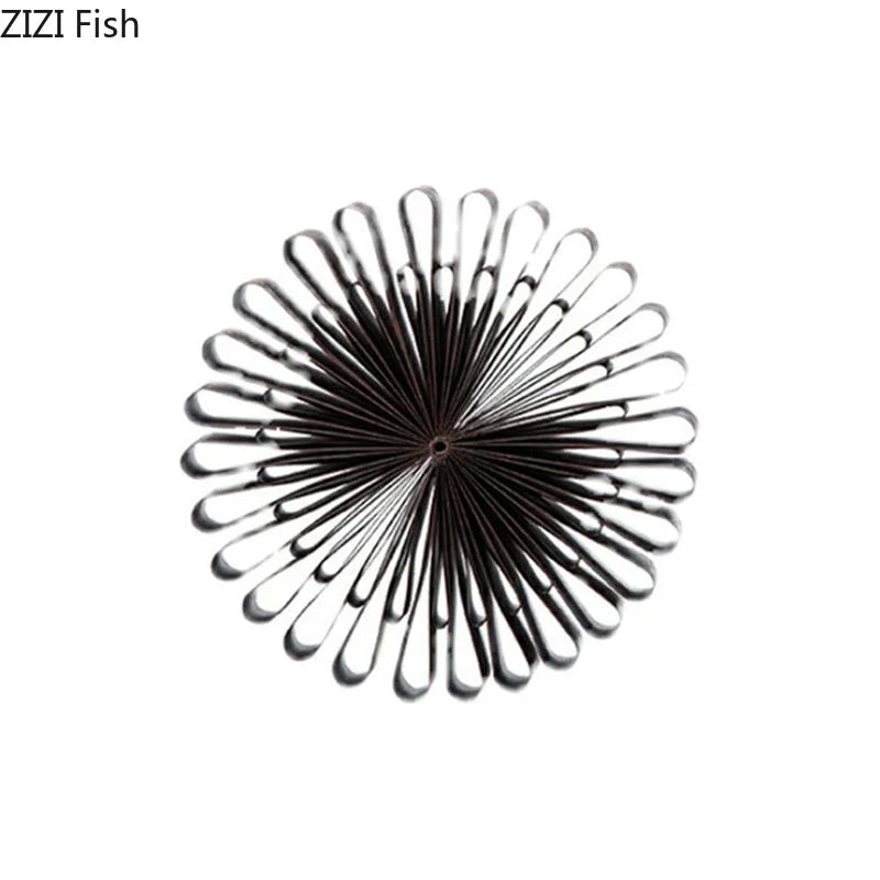 Afralia™ Metal Flower Geometric Ornaments Desk Decor Modern Abstract Art Room Aesthetic