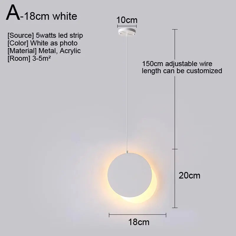 Afralia™ Nordic LED Pendant Light Fixture for Indoor Lighting in Living Room, Kitchen, Dining