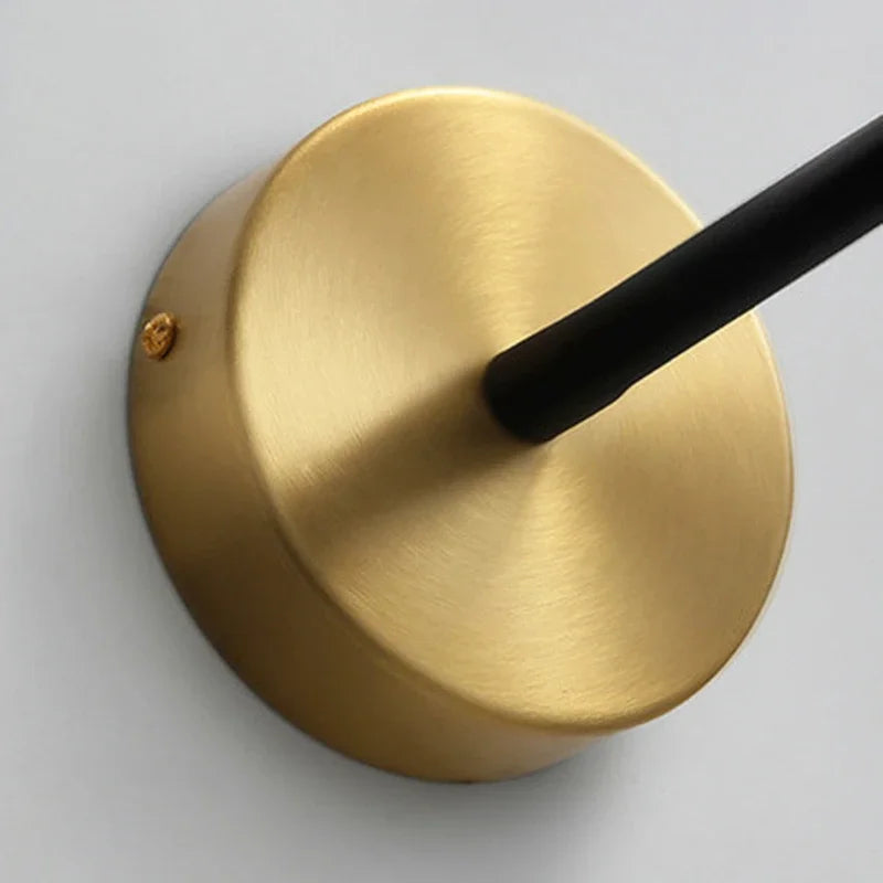 Afralia™ Adjustable Arm Copper Wall Lamp LED Bedside Reading Light