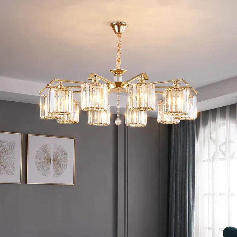 Afralia™ Crystal Lustre Chandelier: Modern Luxury Indoor Lighting Fixtures