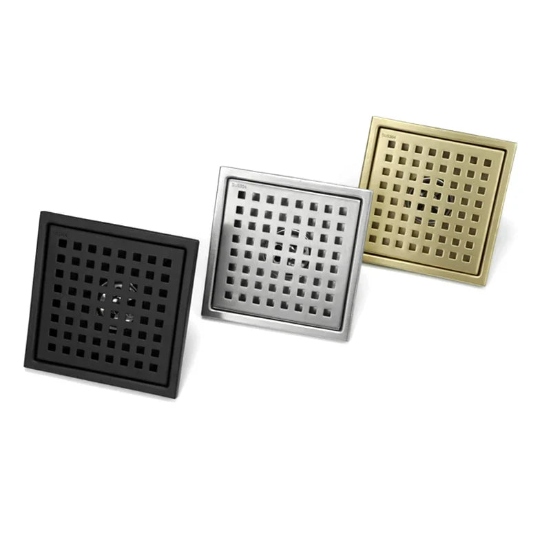 Afralia™ Stainless Steel Shower Room Floor Drain Filter with Grid Design